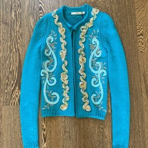 Blumarine Hand Embroidered Cashmere Sweater NWT